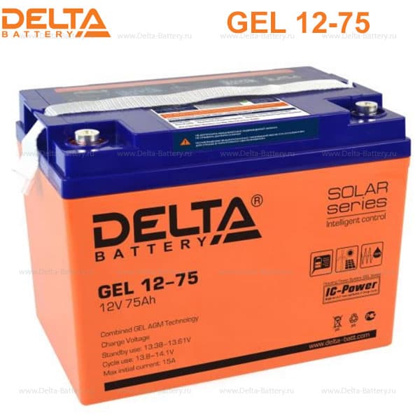 Аккумуляторная батарея Delta GEL 12-75 в Симферополе Аккумуляторная батарея Delta GEL 12-75 в Симферополе