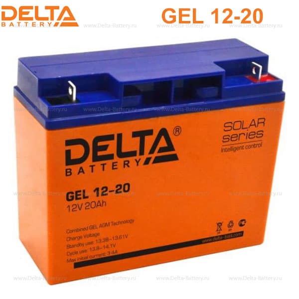 Аккумуляторная батарея Delta GEL 12-20 (12V / 20Ah) в Симферополе